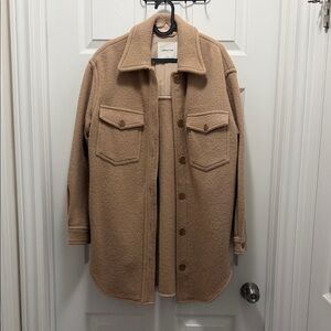Aritzia Lightweight Camel Shacket Jacket
